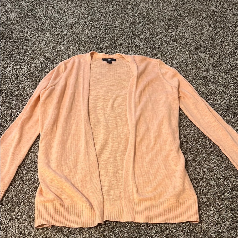 GAP Cream Cardigan Sweater Lightweight Knit